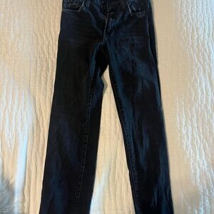 Just Black Straight Leg Black Jeans Versatile Style